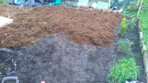 manured vegetable bed image